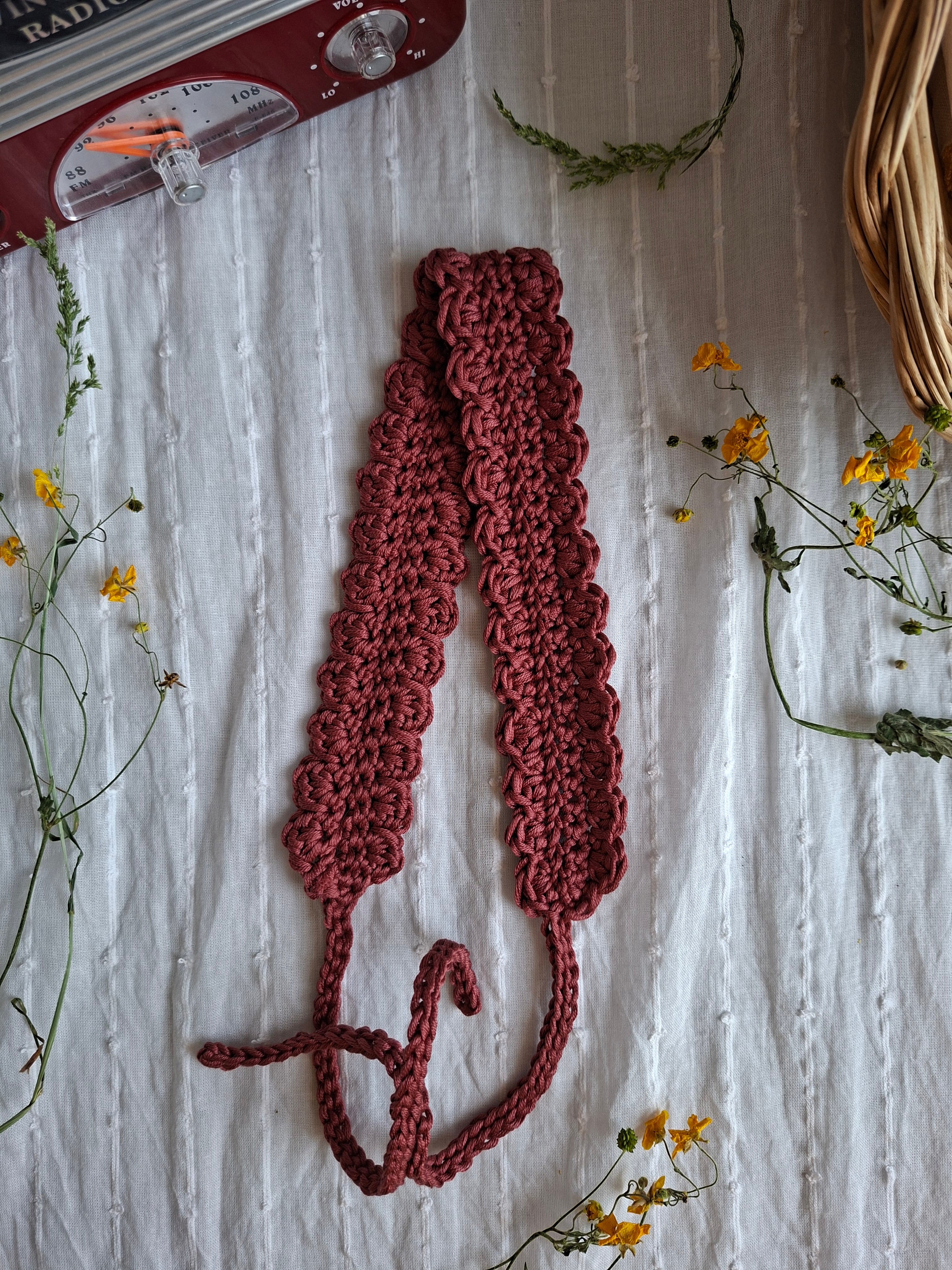 Bandeau en coton - Les roses