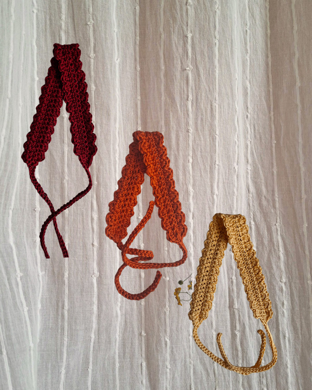 Bandeau au crochet - Les Orangés