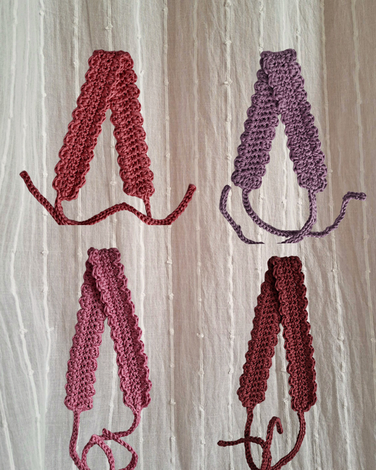 Bandeau au crochet - Les Roses