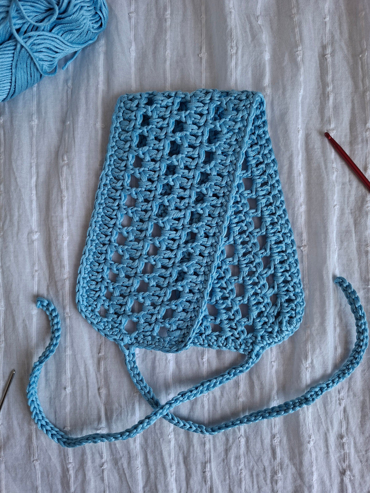 Bandeau large crochet ajouré - coloris au choix