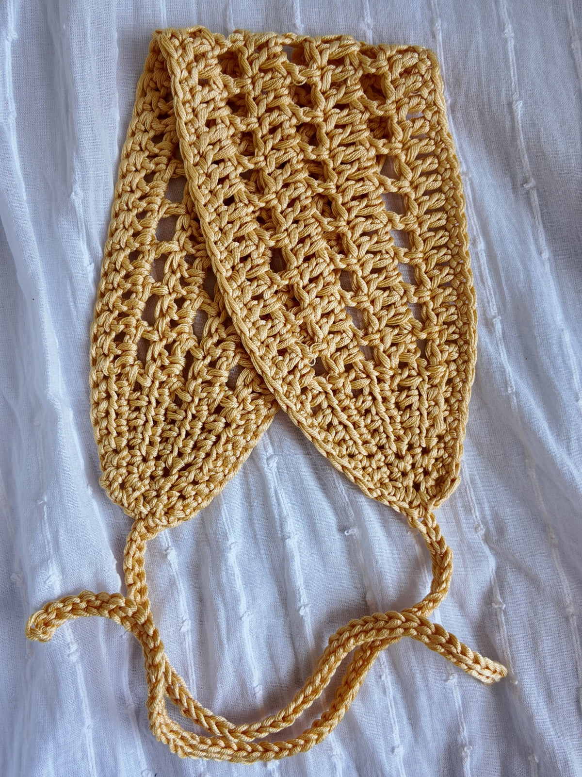 Bandeau large crochet ajouré - coloris au choix