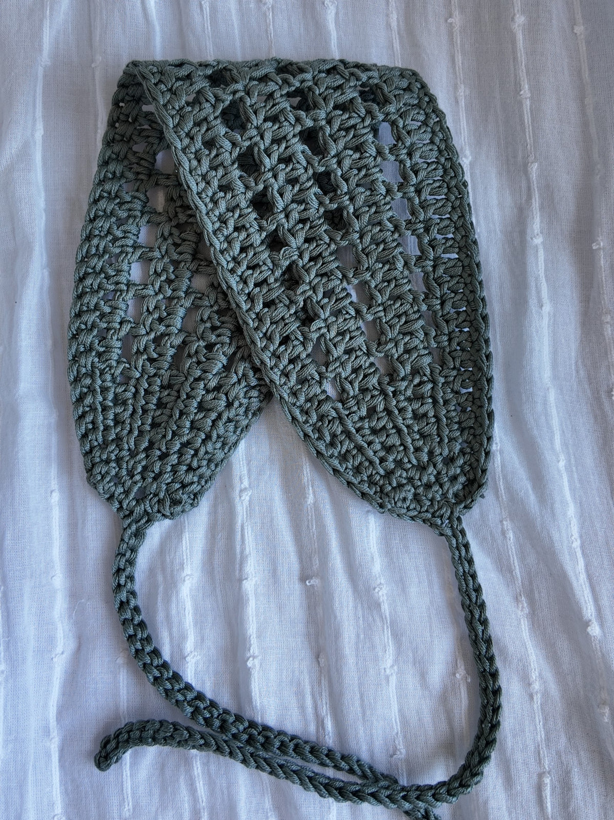 Bandeau large crochet ajouré - coloris au choix