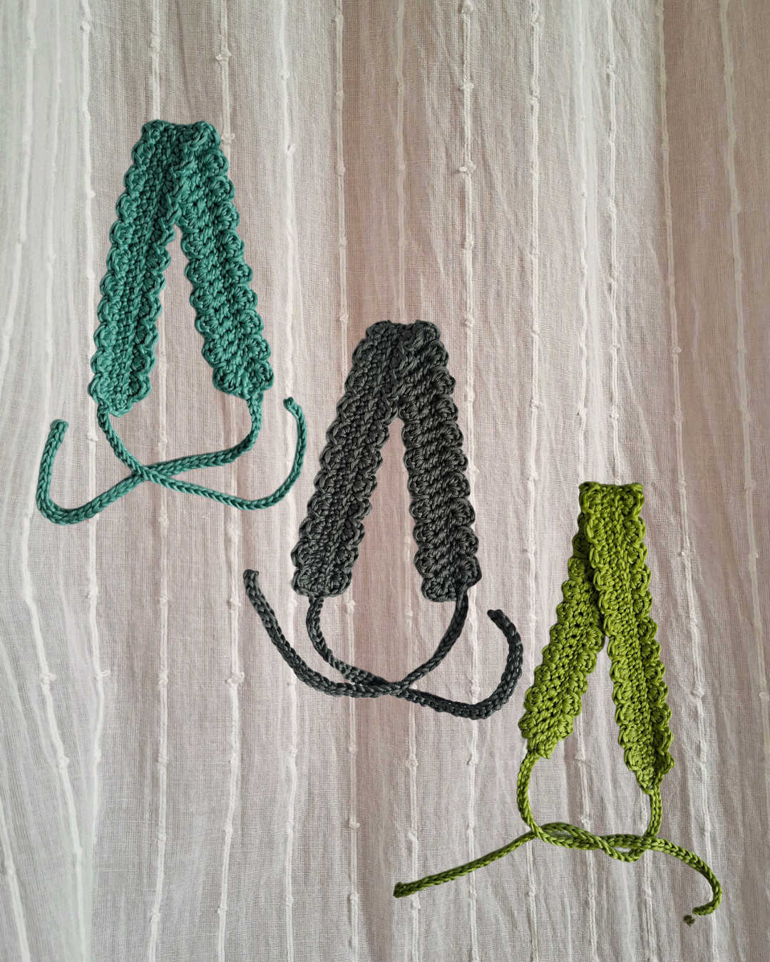 Bandeau au crochet - Les Verts