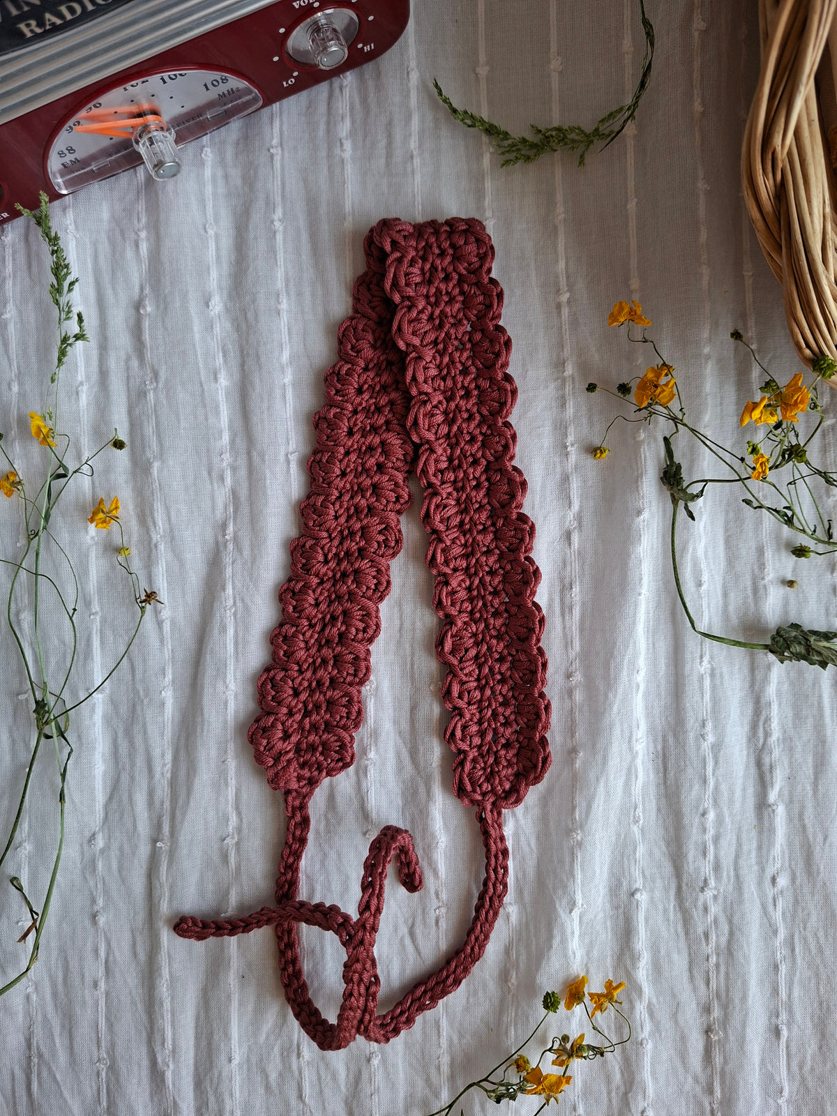 Bandeau au crochet - Les Roses