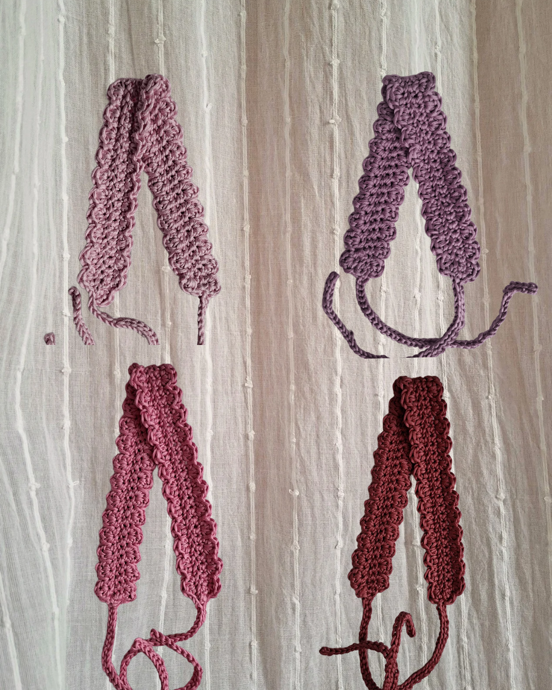 Bandeau au crochet - Les Roses