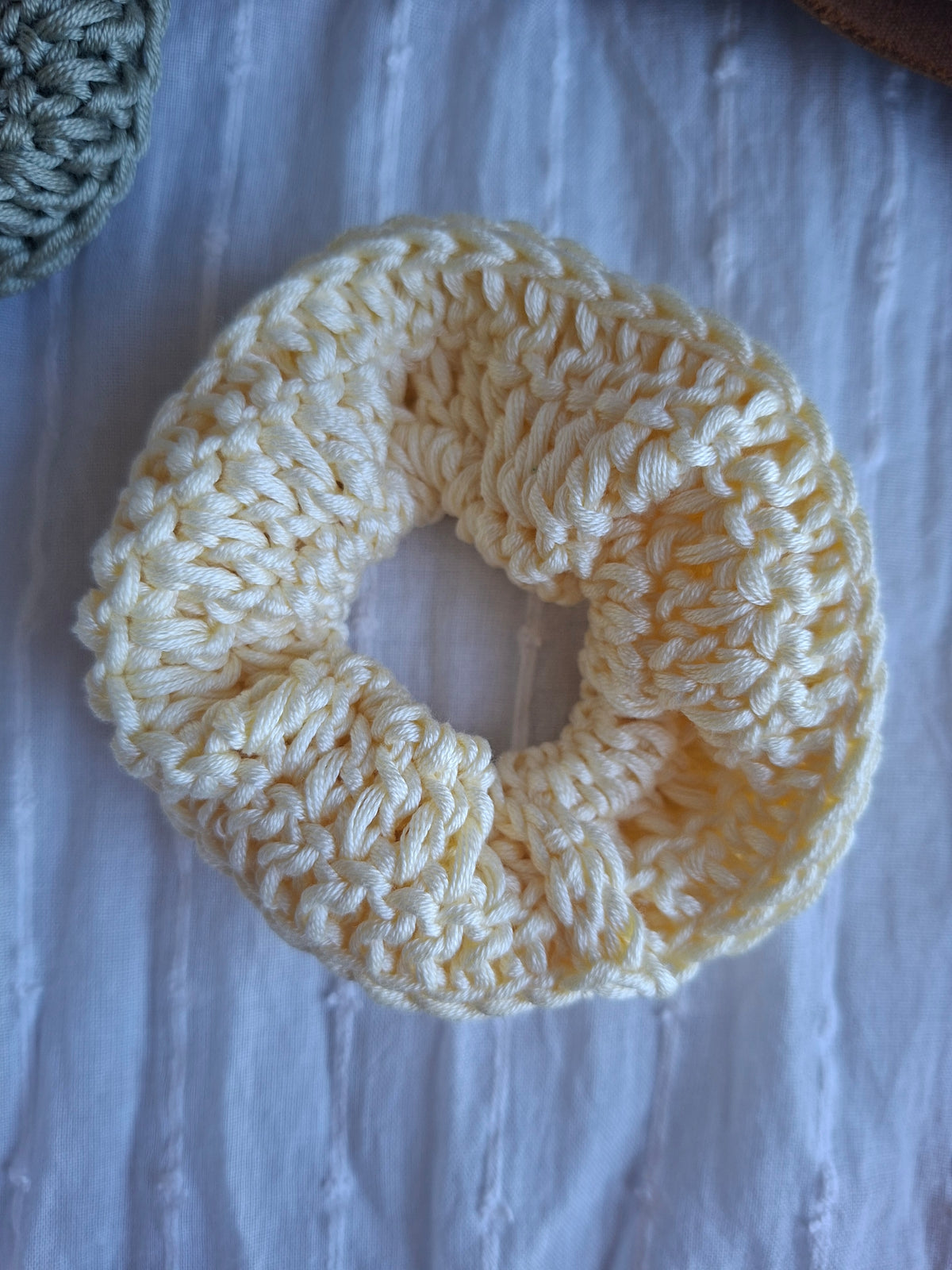 Chouchou au crochet - coton mercerisé