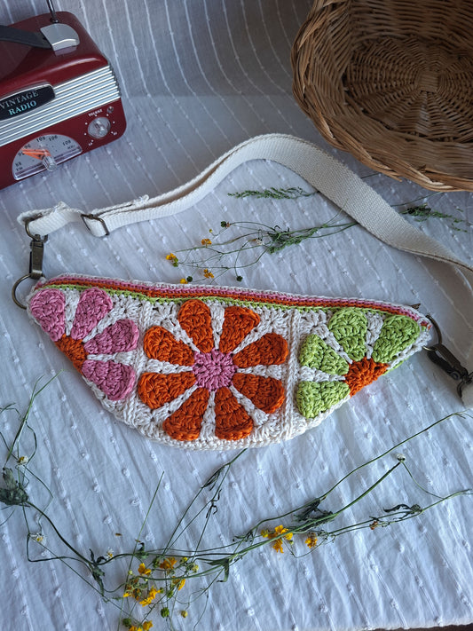 Sac banane Daisy - 100% coton