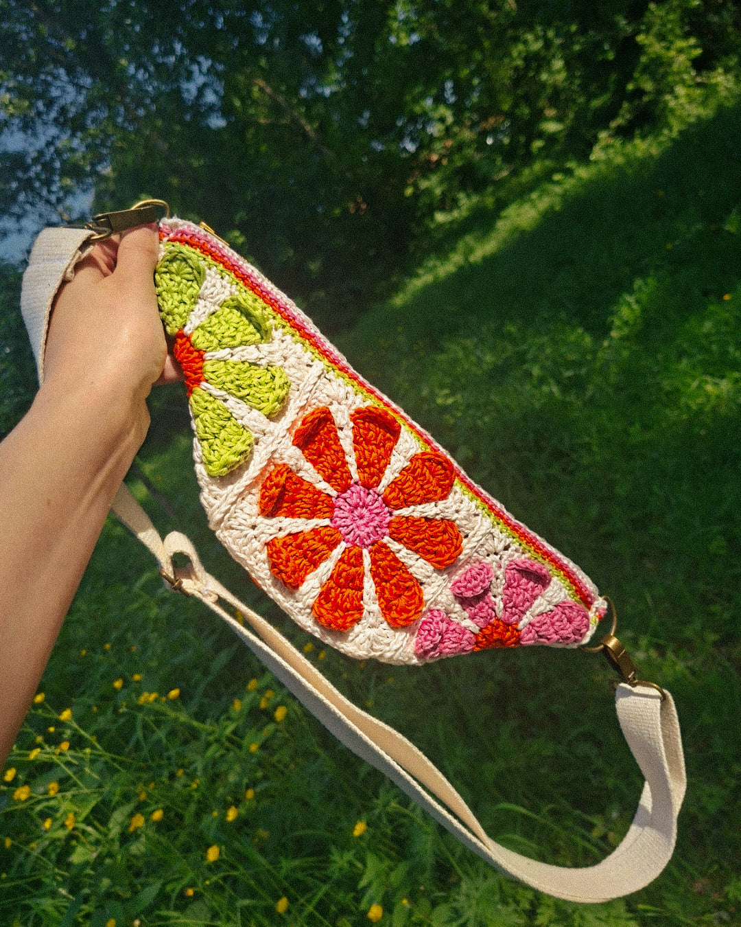 Sac banane Daisy - 100% coton